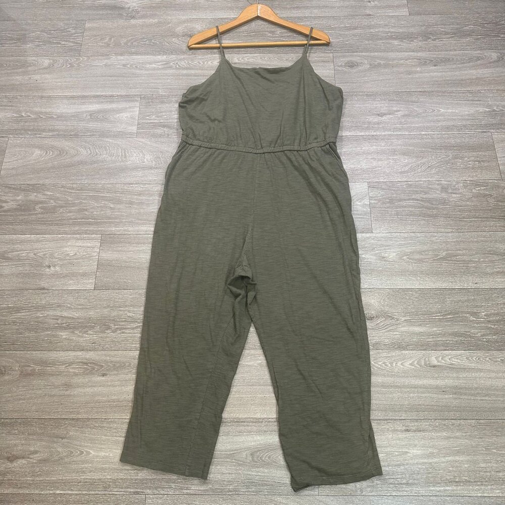 Old Navy - Women’s Army Green Jumpsuit w/ Pockets & Adjustable Straps - Size XXL